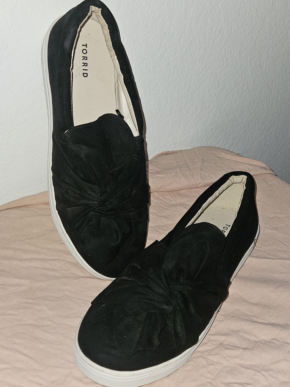 torrid Black Slip-On Knot Sneakers